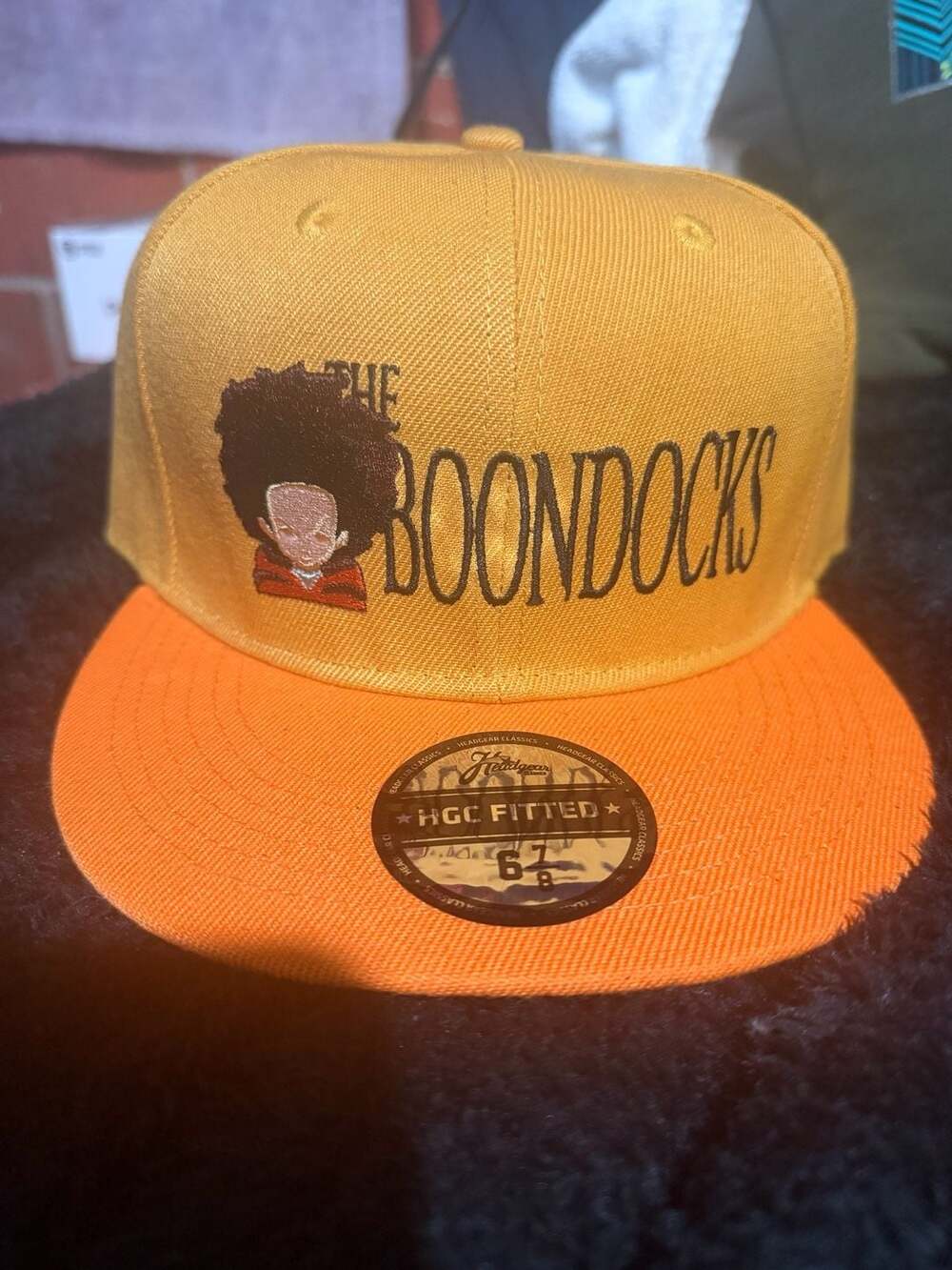 Headgear Classics The Boondocks Huey Freeman Fitted Hat Size 6 7/8